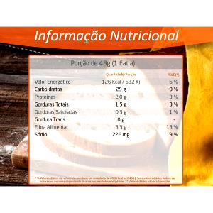 Quantas calorias em 1 fatia (48 g) Pane Casereccio?