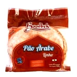 Quantas calorias em 1 fatia (50 g) Pão Árabe Linho?