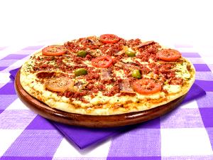 Quantas calorias em 1 fatia (58 g) Pizza Toscana?