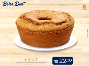 Quantas calorias em 1 fatia (60 g) Bolo de Laranja Diet?