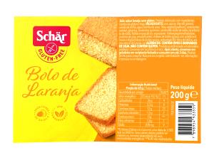 Quantas calorias em 1 fatia (60 g) Bolo de Laranja Zero Lactose?