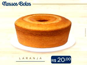 Quantas calorias em 1 fatia (60 g) Bolo de Laranja?