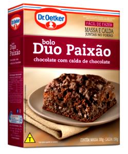 Quantas calorias em 1 fatia (60 g) Bolo Duo Paixão de Chocolate com Calda Quente de Chocolate?