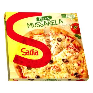 Quantas calorias em 1 fatia (75 g) Mussarela Fininha Pizza (Grande)?