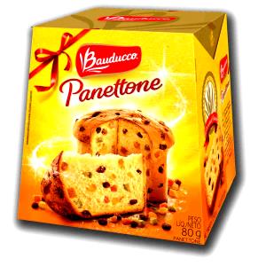 Quantas calorias em 1 fatia (80 g) Panetone Frutas Cristalizadas?