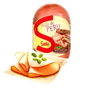 Quantas calorias em 1 Fatia Peito de Peru (97% sem Gordura, Sabor Pimenta-Limão, Defumado)?