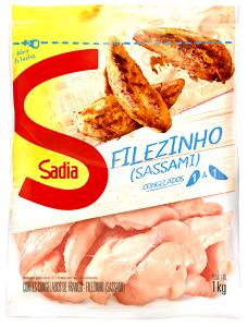 Quantas calorias em 1 Filé (118,0 G) Filezinho de frango, Sadia?