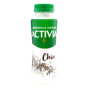 Quantas calorias em 1 frasco (220 g) Activia Chia?