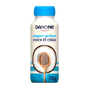 Quantas calorias em 1 frasco (250 ml) Iogurte Super Grãos Coco & Chia?