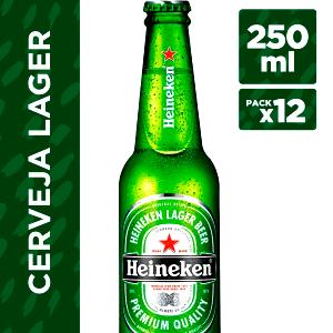 Quantas calorias em 1 garrafa (250 ml) Cerveja Heineken (250ml)?