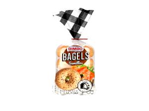 Quantas calorias em 1 Grande Bagel de Trigo 100% Integral?