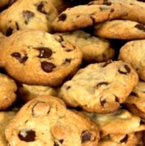 Quantas calorias em 1 Grande Cookie com Pepitas de Chocolate (Receita Caseira ou Comprado)?