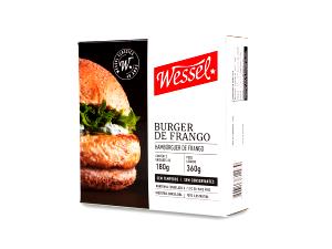 Quantas calorias em 1 hambúrguer (180 g) Burger de Frango?