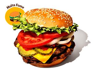 Quantas calorias em 1 Hambúrguer (374,0 G) Whopper duplo, Burger King?