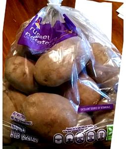 Quantas calorias em 1 İnteiro, Grande (369,0 G) Batata russet, crua?