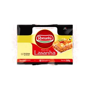 Quantas calorias em 1 lâmina (52 g) Massa para Lasanha?