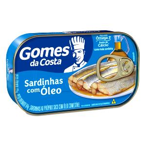 Quantas calorias em 1 Lata (105 G), Escorrida Sardinhas em Óleo (Enlatado)?