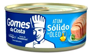 Quantas calorias em 1 lata (120 g) Atum Sólido em Óleo?