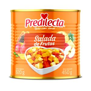 Quantas calorias em 1 Lata (249,0 G) Salada de frutas, enlatada?