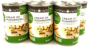 Quantas calorias em 1 Lata (300 G) Sopa de Creme de Cogumelos (Enlatado, Condensado)?