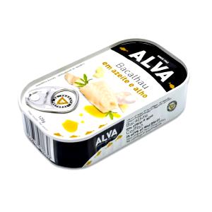 Quantas calorias em 1 Lata (312,0 G) Bacalhau, enlatado?