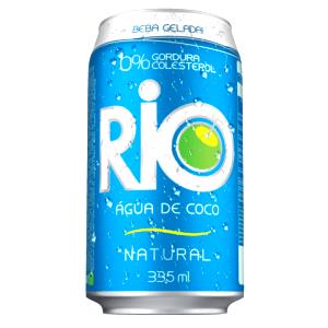 Quantas calorias em 1 lata (335 ml) Água de Coco?