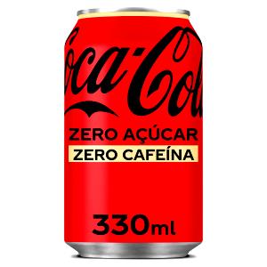 Quantas calorias em 1 Lata (368,0 Ml) Refrigerante de cola sem cafeína, Coca Cola?