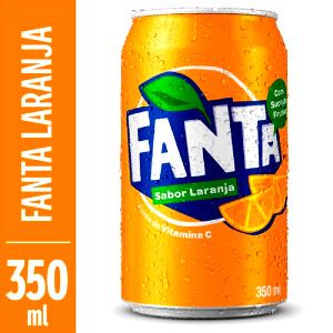 Quantas calorias em 1 Lata Ou Garrafa (350 Ml) Soda de Laranja?