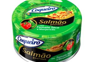 Quantas calorias em 1 Lata Pequena (92 G), Escorrida Salmão Enlatado?