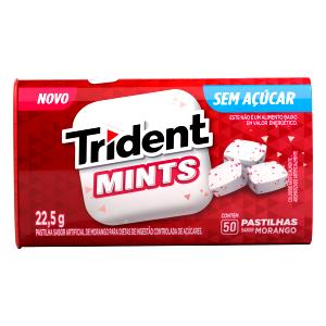 Quantas calorias em 1 latinha (22,5 g) Trident Mints?