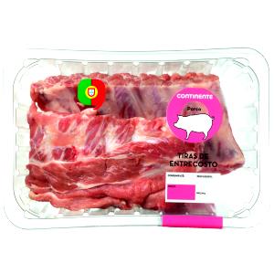 Quantas calorias em 1 Lb Entrecosto de Carne de Porco?