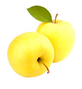 Quantas calorias em 1 Média (7 Cm De Diâmetro) Maçãs Golden Delicious?