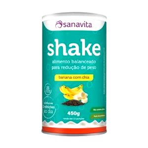 Quantas calorias em 1 medida (30 g) Sanafit Shape Chia e Linhaça, Banana?