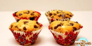 Quantas calorias em 1 Médio Muffin com Pepitas de Chocolate?
