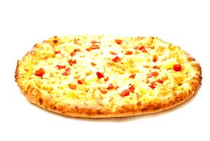Quantas calorias em 1 Miniatura (13 Cm De Diâmetro) Pizza de Queijo de Massa Grossa?