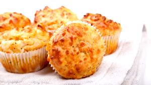 Quantas calorias em 1 muffin (60 g) Muffin de Queijo?