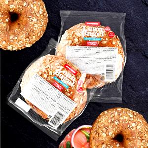 Quantas calorias em 1 Normal Bagel Multi-Cereais?