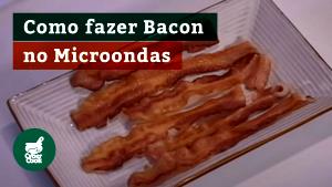 Quantas calorias em 1 Oz Bacon (Curado, Microondas, Cozido)?