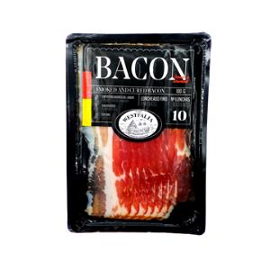 Quantas calorias em 1 Oz Bacon (Curado)?