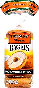 Quantas calorias em 1 Oz Bagel de Trigo 100% Integral?