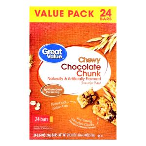 Quantas calorias em 1 Oz Barras de Granola com Pepitas de Chocolate Macias?