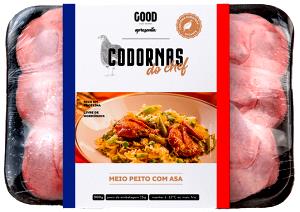 Quantas calorias em 1 Oz Carne do Peito de Codorna?