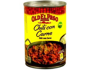 Quantas calorias em 1 Oz Chili com Carne e Feijão (Entrada, Enlatado)?