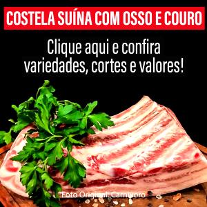 Quantas calorias em 1 Oz, Com Ossos (Produto Após Cozinhado, Ossos Removidos) Costeleta de Porco?