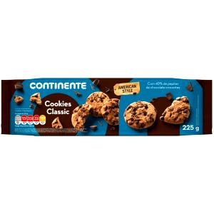 Quantas calorias em 1 Oz Cookie com Pepitas de Chocolate?