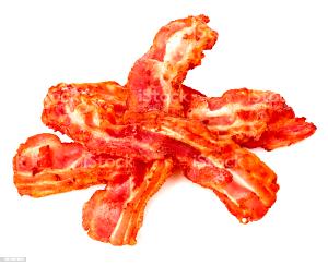 Quantas calorias em 1 Oz, Cozido Bacon?