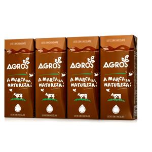 Quantas calorias em 1 Oz Leite com Chocolate (Magro)?