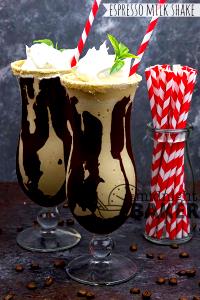 Quantas calorias em 1 Oz Milk Shake Espesso de Chocolate?