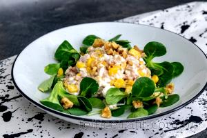 Quantas calorias em 1 Oz Salada de Atum com Queijo?