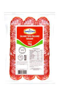 Quantas calorias em 1 Oz Salame?